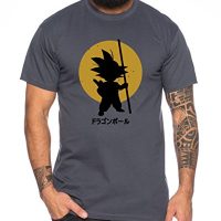 Goku Sun Son One Dragon Master Son Ball Gym Vegeta Roshi Piece Golds Camiseta de Hombre, Farbe2:Marengo;Größe2:XXL
