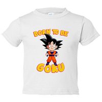 Camiseta niño Dragon Ball Born To Be Goku - Blanco, 7-8 años