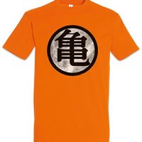Orange Son Goku Vintage T-Shirt - Dragonball Z King Turtle Hermit Kai's Kanji Kaio Muten Kame Houese Kamehameha Roshi Tamaños S - 3XL