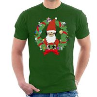 Cloud City 7 Vegeta Christmas Wreath Dragon Ball Z Men's T-Shirt