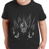 Super Son Scream Camiseta para Niños T-Shirt Goku Dragon Master Ball Vegeta Turtle Roshi Db, Farbe2:Negro;Kinder T-Shirt Größe:110/116