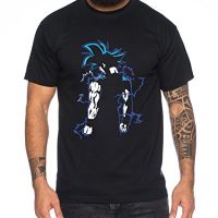 Super Son Goku Back Camiseta de Hombre Goku Dragon Master Son Ball Vegeta Turtle Roshi Db, Farbe2:Negro;Größe2:XL