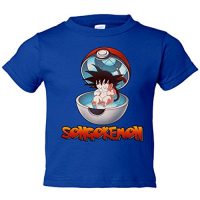 Camiseta niño Dragon Ball Pokemon Songokemon - Azul Royal, 9-11 años