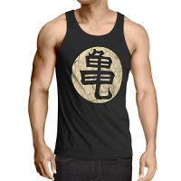 style3 Goku Roshis Turtle School Camiseta de Tirantes para Hombre Tank Top, Talla:M;Color:Nero