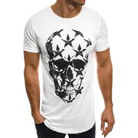Camiseta Hombres, ❤️ Manadlian Impresión tee Cuello Redondo Tops Camisa Ropa Hombre Deportiva 2018 Ofertas (Blanco 2, CN:M)