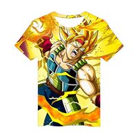 CTOOO Anime Dragon Ball 3D Impresión Digital Cuello Redondo Manga Corta Camiseta