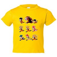 Camiseta niño Dragon Ball Son Goku transformaciones