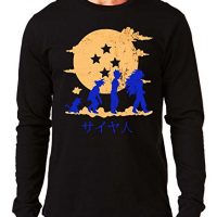 35mm - Camiseta Manga Larga Evolution Son Goku Dragon ball, Hombre, NEGRA, L