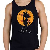 35mm - Camiseta Hombre Tirantes Goku Dragon Ball, Negra, L