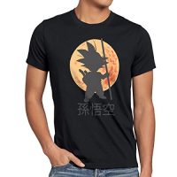 style3 Goku Moonlight Camiseta para Hombre T-Shirt