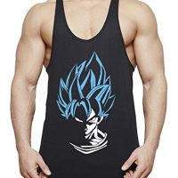 Super Son Goku Camiseta de Tirantes para Hombre Dragon Master Ball Vegeta Turtle Roshi, Farbe2:Negro;Größe2:L