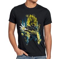 CottonCloud Power of Goku Camiseta para hombre T-Shirt god Z vegeta roshi ball, Talla:M;Color:Nero