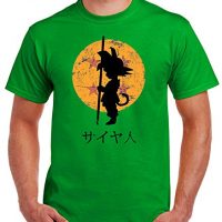 35mm - Camiseta Hombre Goku Dragon Ball, VERDE, L