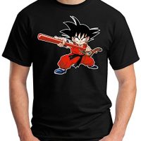 35mm - Camiseta Niño Songoku Dragon Ball - T-Shirt, NEGRA, 7/8 años
