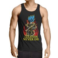 Legends Never Die - Vegeta Blue God Modo camiseta de tirantes para hombre tank top, Talla:XL;Color:Nero