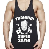 Train to go Super Saiyan Son Goku Camiseta de tirantes para hombre Dragon Master Ball Vegeta Turtle Roshi, Farbe2:Negro;Größe2:M
