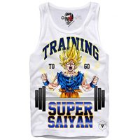 E1SYNDICATE TANK TOP SHIRT TRAINING GO SUPER SAIYAN DRAGONBALL GYM SON GOKU