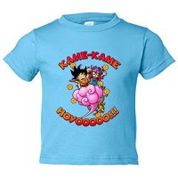 Camiseta niño Dragon Ball Goku y Arale - Celeste, 5-6 años