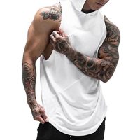 Longra★ Gimnasios para Hombre Fitness Muscle Mesh Hoodie Camiseta sin Mangas sin Mangas Camiseta Top Vest Tank Sudadera con Capucha Sudaderas Hombre
